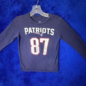 Navy blue Tom‎ Brady long sleeve shirt #NFL #TomBrady kids